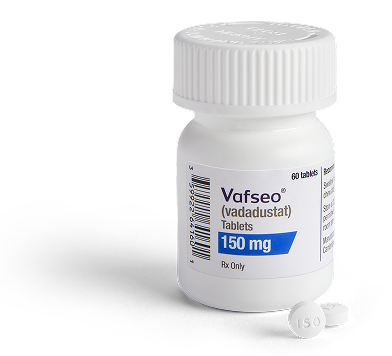 Vafseo 150 mg tablets and bottle