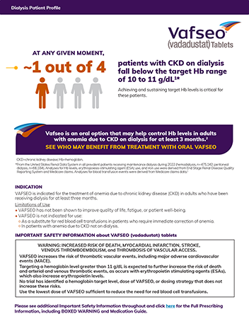 Download the Vafseo Dialysis Patient Profile