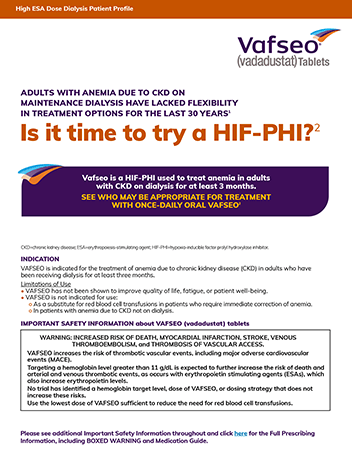 Download the High ESA Dose Dialysis Patient Profile