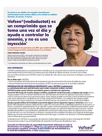 Download the Vafseo Spanish Language Patient Brochure